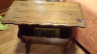 SOLID WOOD MAGAZINE STAND TABLE