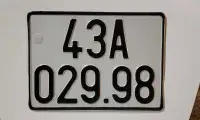 Vietnam license plate 