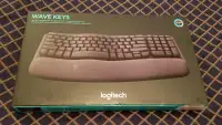 Logitech Wave Keys Wireless Ergonomic Keyboard/Cushioned