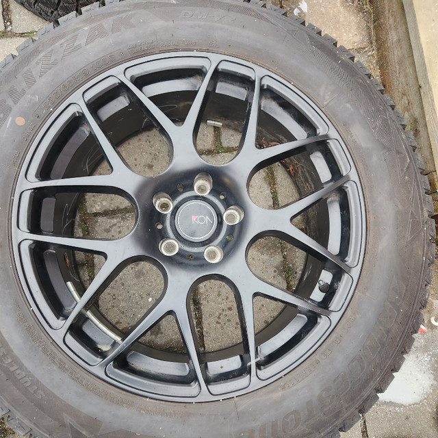 19 inch Ikon black alloy rims 5x120  like new in Tires & Rims in Markham / York Region - Image 2