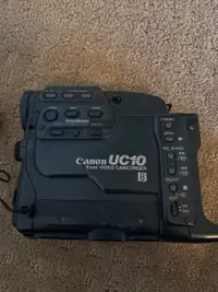 Vintage canon video camera with wireless remote 
