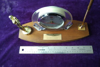 Vintage 1969 Golf Trophy with Hero Alarm Clock