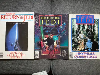 Comic book plus two magazine issued when Return of the Jedi came out in 1983. Best offer. Pick up in...