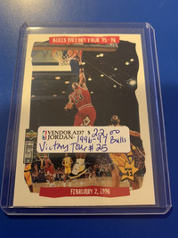 Michael Jordan 96-97 Bulls UD Victory Tour #25 Showcase 267