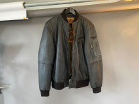 Boston Harbour brand aviator style leather jacket