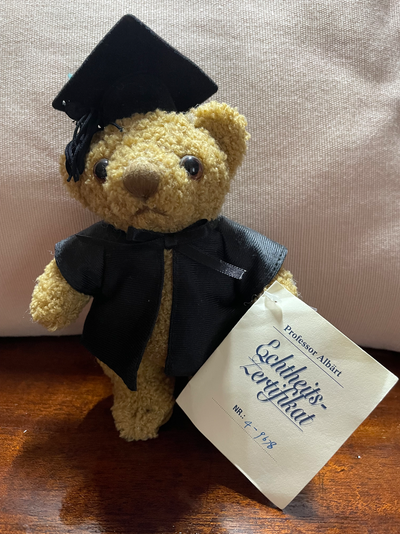 Antique Professor Albärt Plush Teddy Bear Figure Reader's Digest, View more