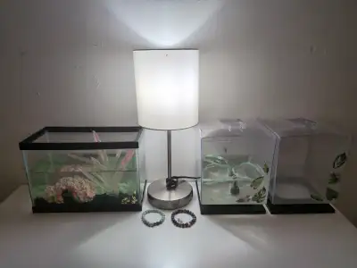2 1.5gallons & 2.5gallon aquariums, View more