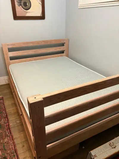 Crate and Barrel solid wood Captains bed, View more