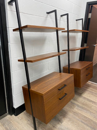 Set of Two CB2 Walnut Bookcases - $1700 or best offer