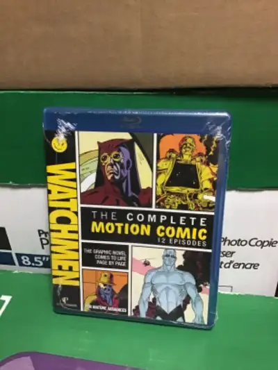 Blu ray, brand new Watchmen The Complete Motion Comic 12 episodes selling for $15 Watchmen takes of...