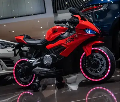 ✨ LED Lights: Bright and fun, perfect for evening rides. Key Start: Just like a real bike, adding ex...