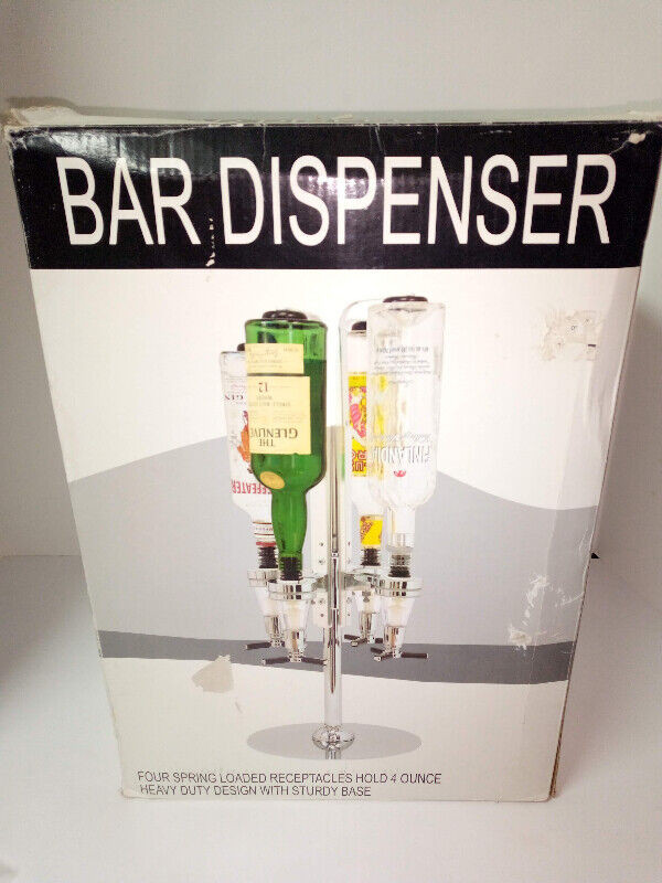 Bar Caddy Dispenser 4 Bottle Rotating New in Box in Kitchen & Dining Wares in Winnipeg - Image 2
