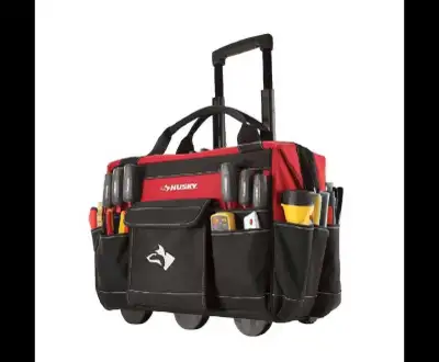 Husky 18-inch Rolling Tool Storage Tote, View more