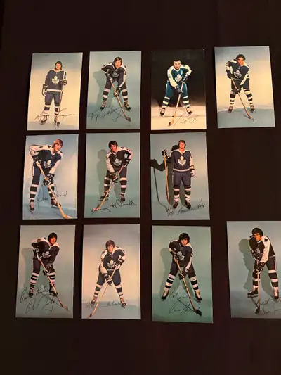 1974-75 Toronto Maple Leaf Signed Photos, View more