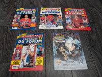 4 magazines Hockey News série "Les Fantômes du Forum" histoire d