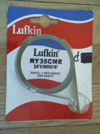 sealed LUFKIN METAL TAPE MEASURE REFILL 3/4"x19mm x16ft