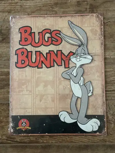 Bugs Bunny Looney Tunes Vintage Style Metal Sign. $15. , View more