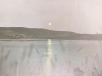 Framed 1950's Cape Breton Photograph " Margaree Moonrise " 
