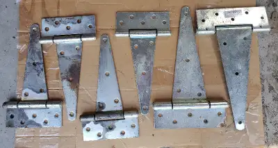 Farm Gate T- Hinges - Galvanized Steel, View more