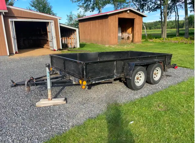 Remorque tandem 7000lbs avec rampes en acier. in Cargo & Utility Trailers in Drummondville - Image 2
