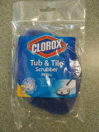 CLOROX Tub and Tile Scrubber REFILL Pad NON SCRATCH Antimicrobia