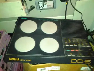 Yamaha DD-5 Digital Drums MIDI Controller POWER SUPPLY AND MIDI, View more