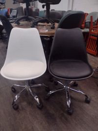 Wipeable Office Chairs - Only 3 Black Left
