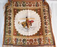 Vintage 1970-80s Jackard Tapestry, MATADOR BULLFIGHTING Scene