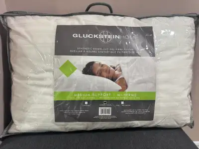 Glucksteinhome Synthetic Down-Like Gel Fibre Pillow, View more