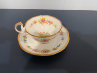 Tea cup and saucer.  Royal Standard Blush Rose.