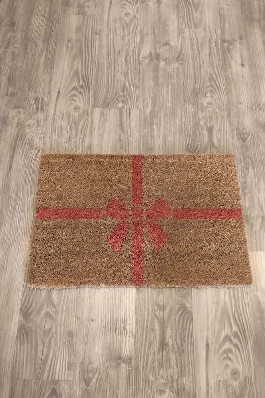 Christmas Doormat Ikea Vinterfint bowtie door mat in Rugs, Carpets & Runners in Calgary