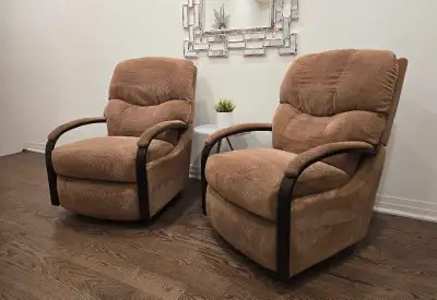 LaZBoy Swivel Rocker Recliner Set , View more