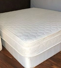 Queen mattress and bed box for sale