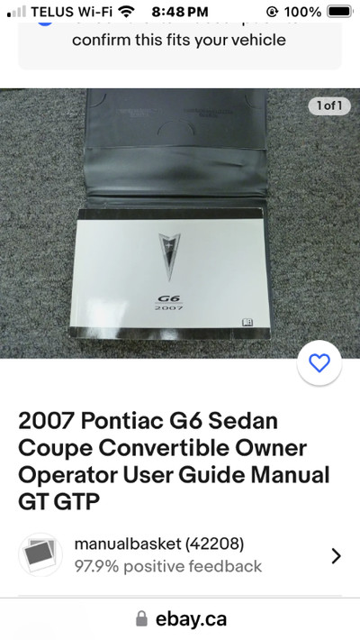 Pontiac G6 GT convertible  Owner Manual 2006 Pontiac G6 3.5