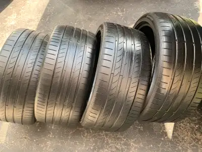 one set continental ContiSportContact all season performance tires. Well used but in great condition...
