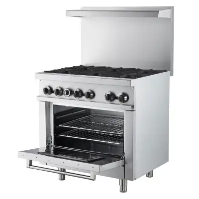 Forno Commercial 36" Gas Range with 6 Burners FCMGR0093-36, View more