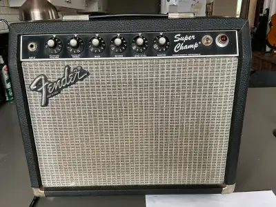 Selling a classic Fender Super Champ tube amplifier known for its warm tones and vintage vibe! This...