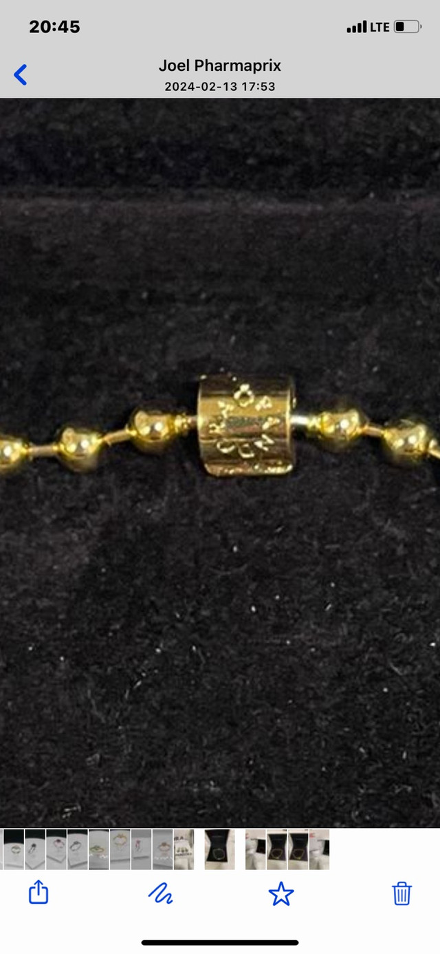 Bracelet pandora argent plaqué or dans Bijoux et montres  à Ville de Montréal - Image 2