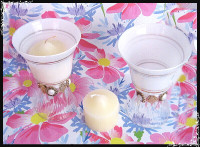 CANDLE HOLDERS OR TABLE CENTERPIECES