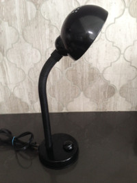 Flexible Desk/Table Lamp Black Cast Metal Adjustable