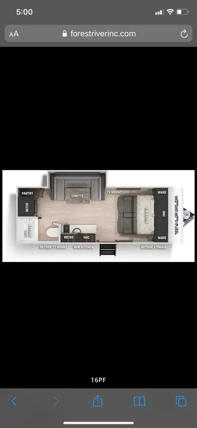 We are selling our wonderful, suv towable, 2021 Wolfpup 16PF. This is a great trailer that is easy t...