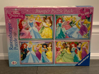 Ravensburger Disney Princess Bumper Puzzle Jigsaw 4x 100 Pieces