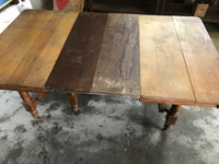 Antique Solid Wood Extendable Table + 4 Chairs
