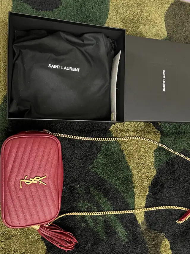 YSL Mini Lou leather bag $1650 IG: @SoleWorldWideHype in Women's - Bags & Wallets in City of Toronto - Image 5