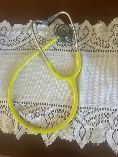 Yellow Littmann Quality Stethoscope OBO