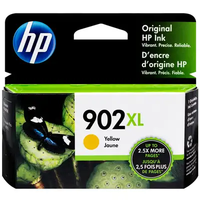HP 902XL Yellow High Yield ink cartridge, brand new sealed — $25, View more