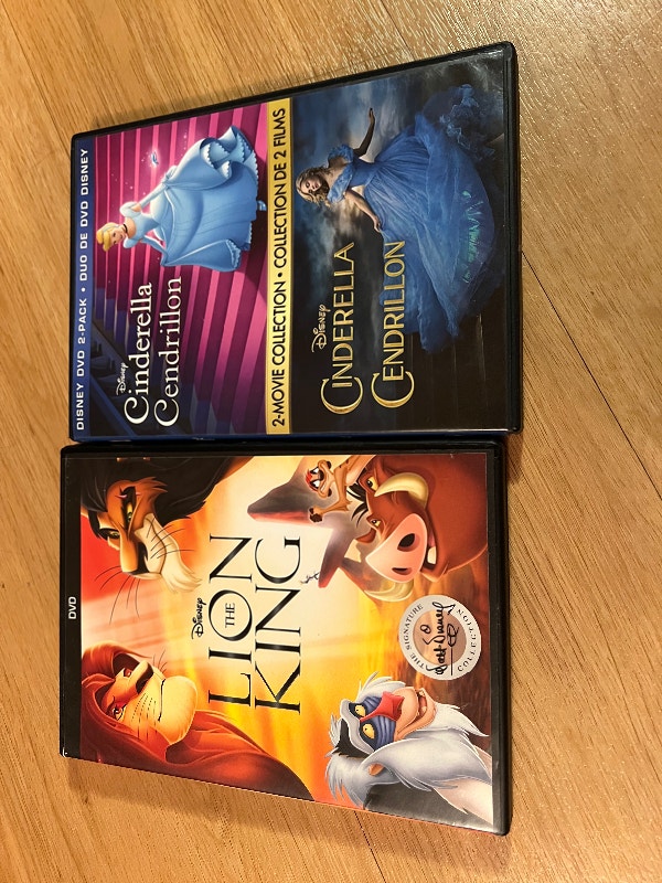 Disney The Lion King & Cinderella 2movie collection for sale CDs, DVDs & Bluray Winnipeg