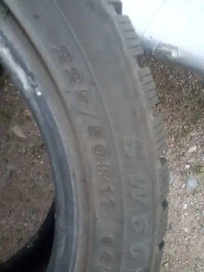 2 Tires, 225/50 R17. Used 1 season. $150 for both obo.