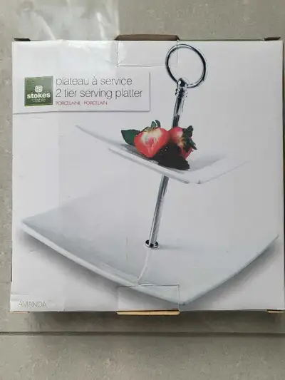 Stokes 2 Tier Serving Platter, View more
