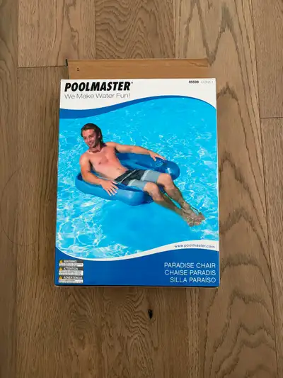NEW Poolmaster inflatable pool chair - 2 beverage holders, View more
